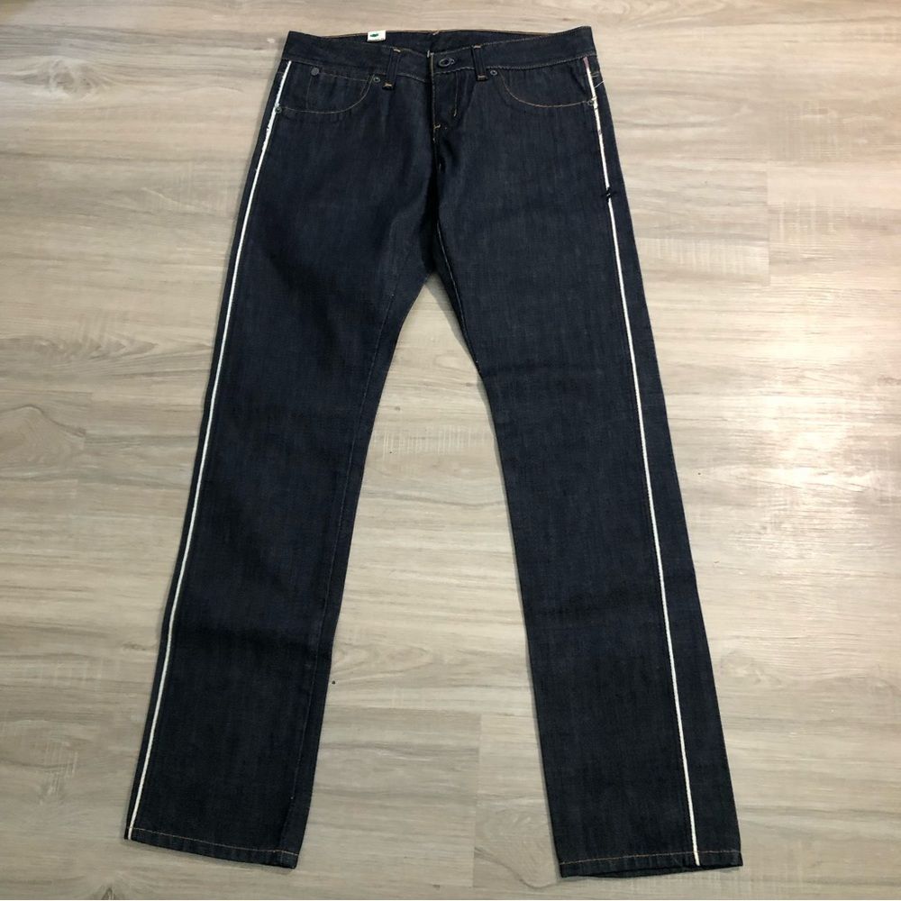 hurley jeans size 9 straight fit low rise w 32 inseam 33 blue new with tags